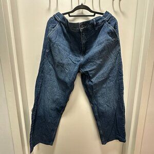 Men's Uniqlo Relaxed Ankle Jeans - Size L (33-36 inches)